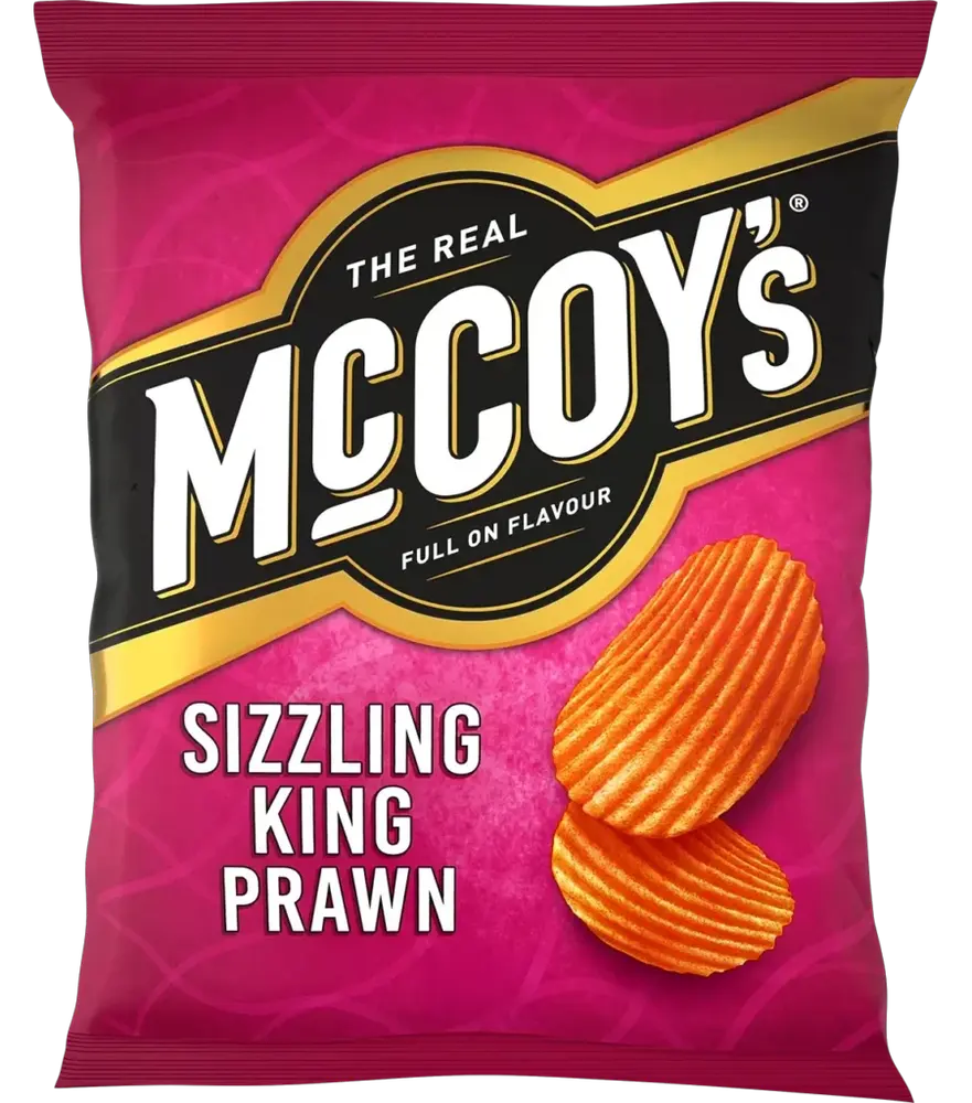 McCoy's Sizzling King Prawn packet