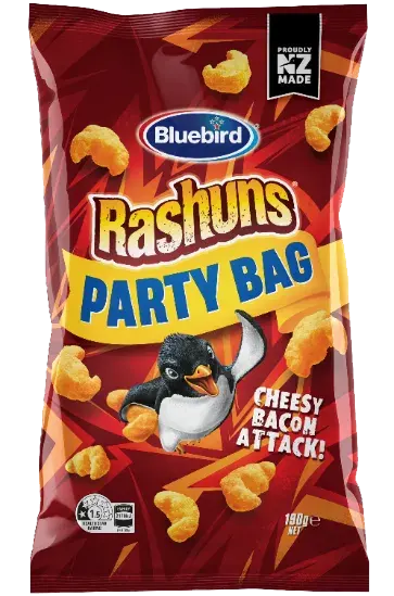 Curly corn snacks with an intensely savoury bacon and cheese flavour. A nostalgic Kiwi