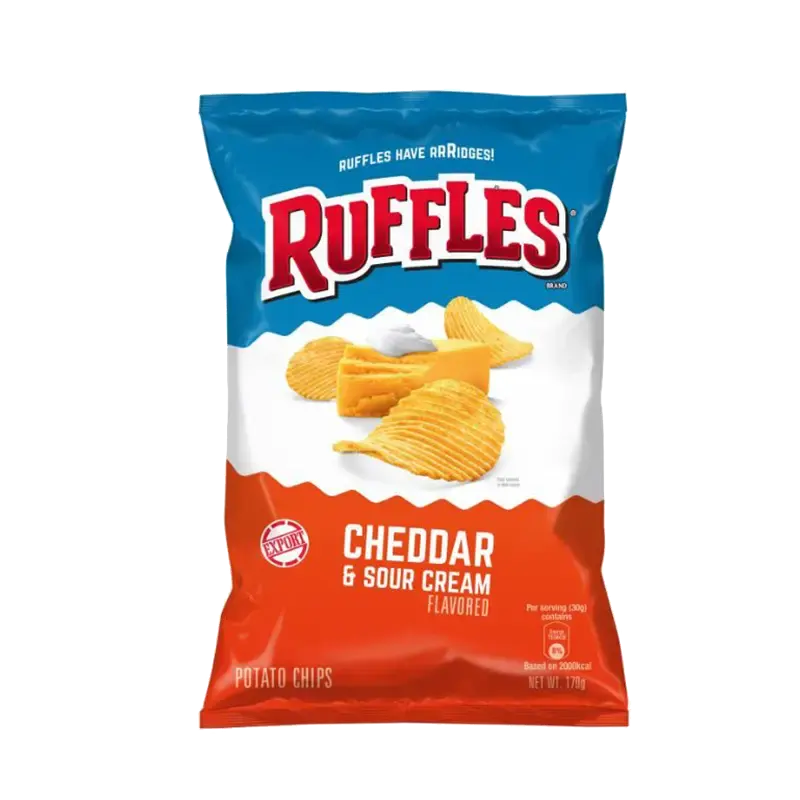 Ruffles Potato Chips – Cheddar & Sour Cream packet