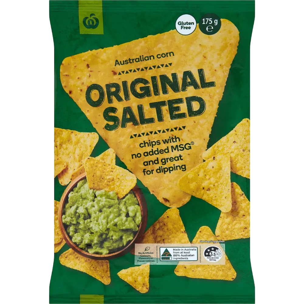 Woolworths Corn Chips – Original Salted packet