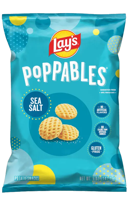 Lay's Poppables Sea Salt Potato Snacks packet