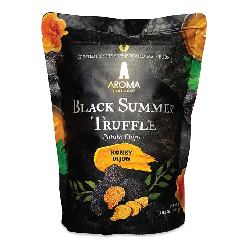 Aroma Truffle & Co. Black Summer Truffle Potato Chips – Honey Dijon packet