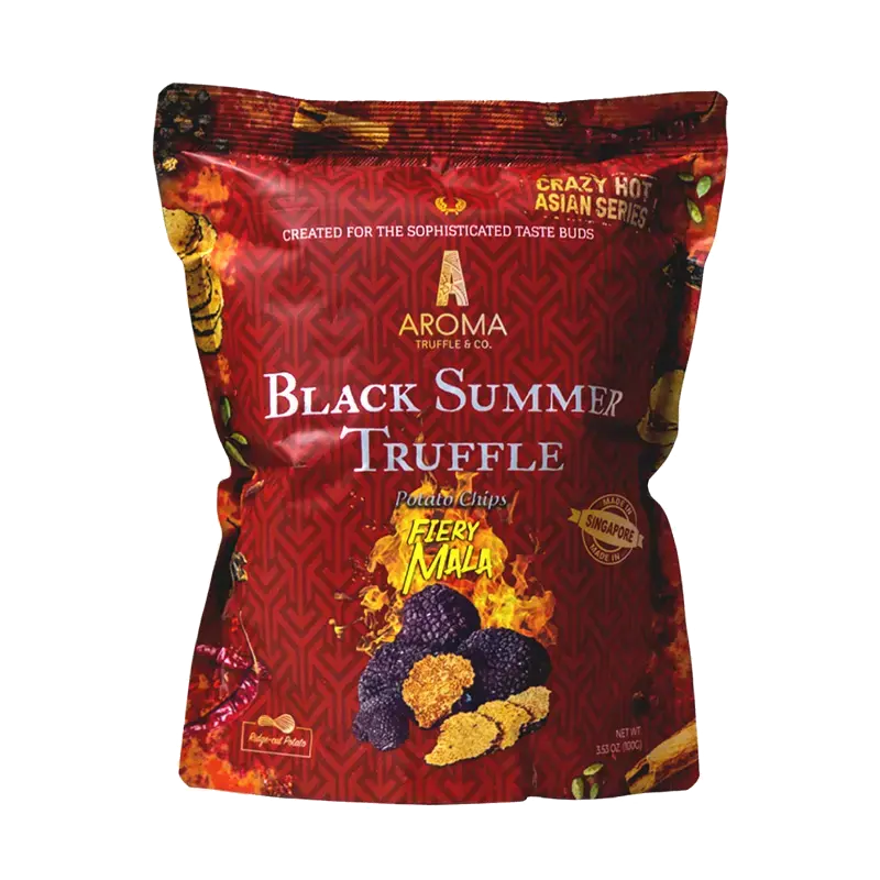 Aroma Truffle & Co. Black Summer Truffle Potato Chips – Fiery Mala packet