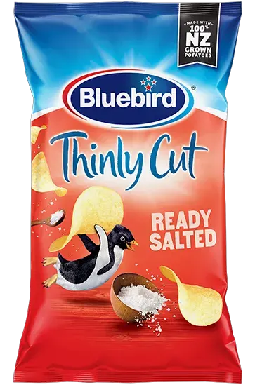 Delicately sliced potato chips offering a light, crispy crunch and simple salted flavour.