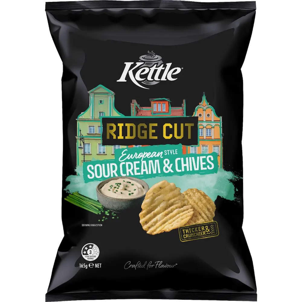 Kettle Ridge Cut European Style Sour Cream & Chives packet
