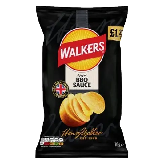 Walkers Potato Crisps – BBQ Sauce packet