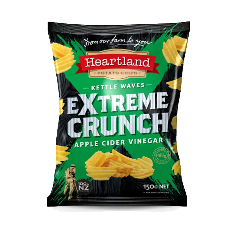 Heartland Kettle Waves Extreme Crunch – Apple Cider Vinegar packet