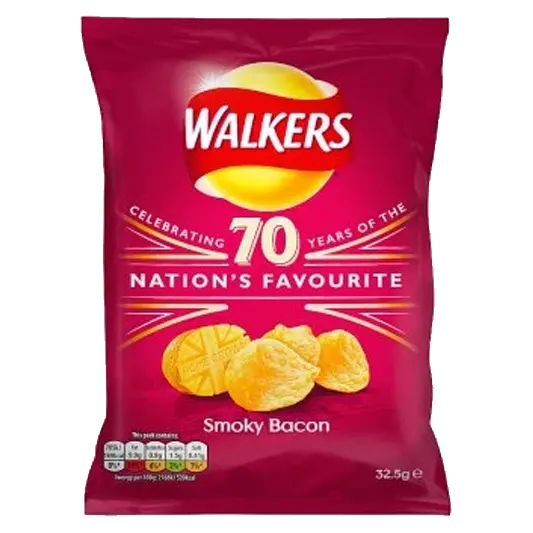 Walkers Potato Crisps – Smoky Bacon packet