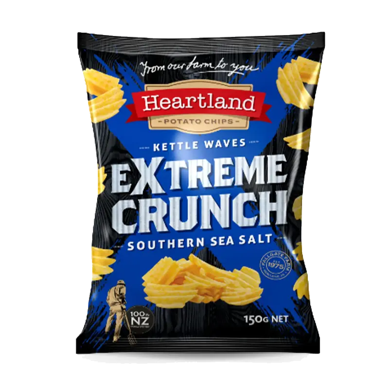 Heartland Kettle Waves Extreme Crunch – Southern Sea Salt packet