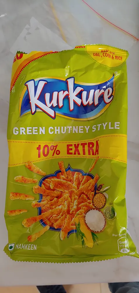 Kurkure Green Chutney Style packet
