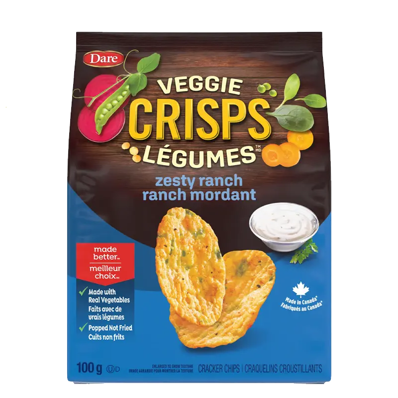 Dare Veggie Crisps – Zesty Ranch packet