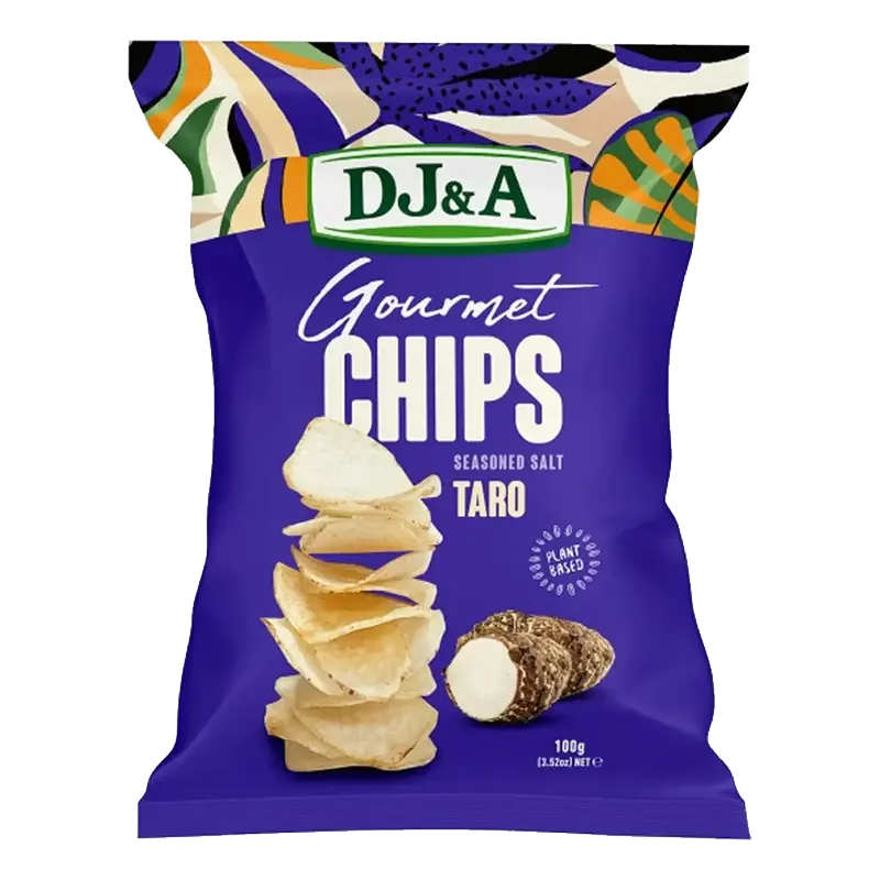 DJ&A Gourmet Chips – Seasoned Salt Taro packet