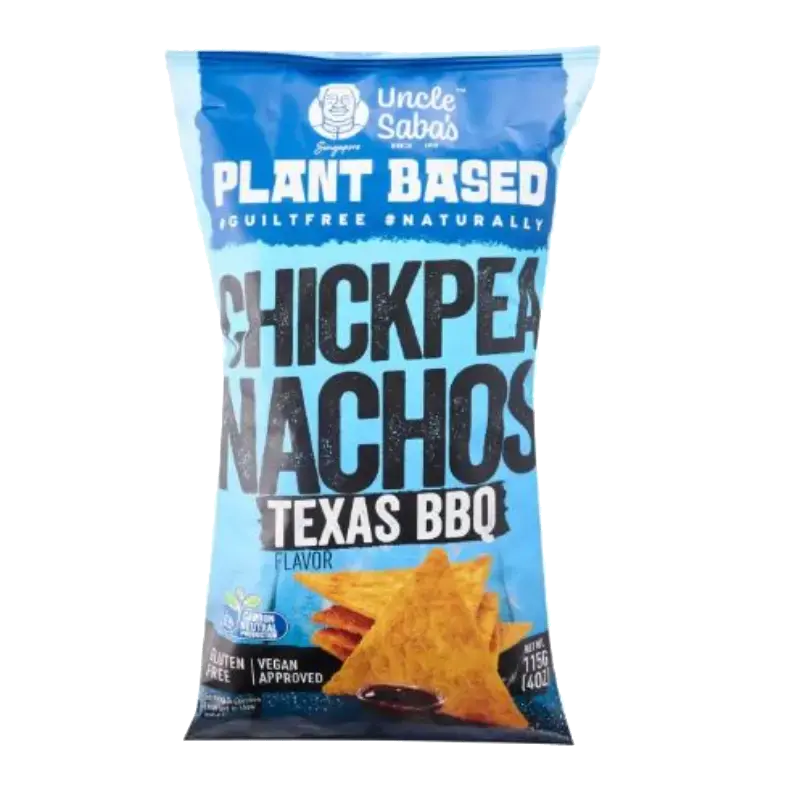 Uncle Saba's Plant Based Chickpea Nachos – Texas BBQ packet