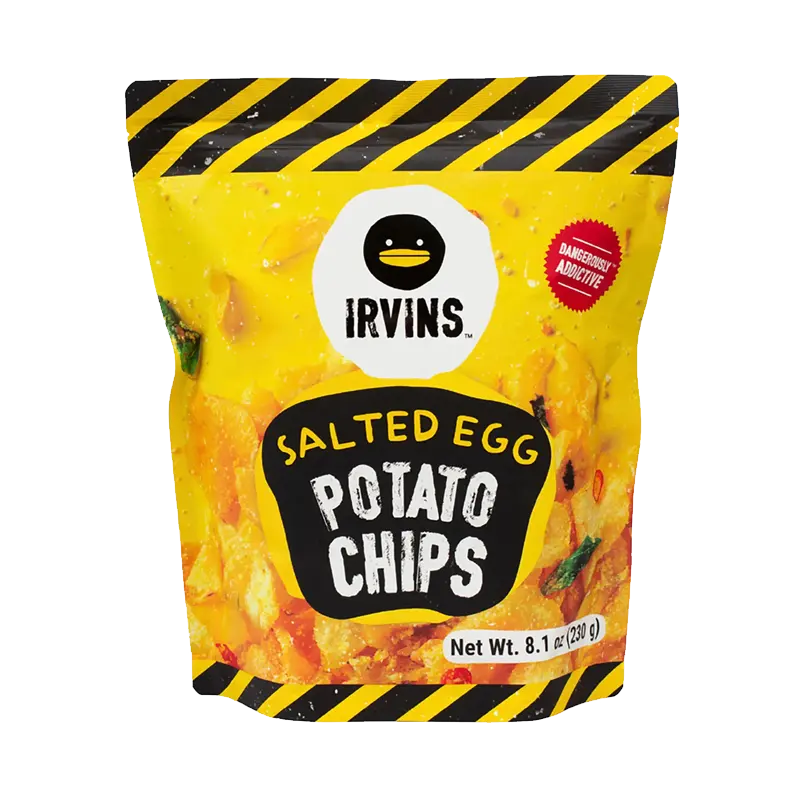 IRVINS Potato Chips – Salted Egg packet