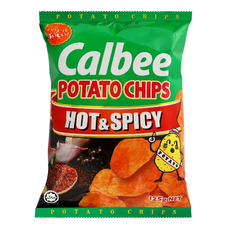 Calbee Potato Chips – Hot & Spicy packet
