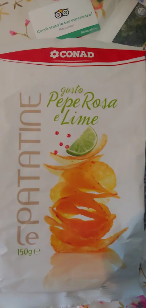Conad Le Patatine – Pink Pepper & Lime packet