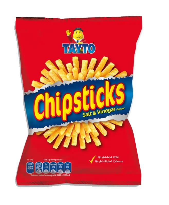 Tayto Chipsticks Salt & Vinegar packet