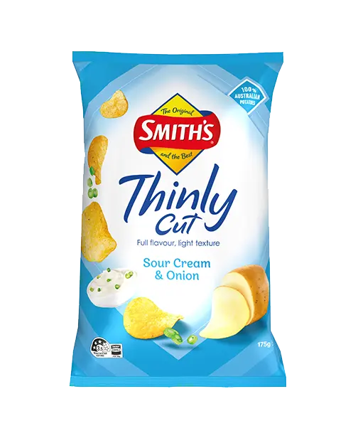 Smith's Thinly Cut Sour Cream & Onion packet
