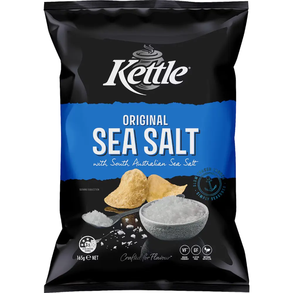 Kettle Original Sea Salt with South Australian Sea Salt packet