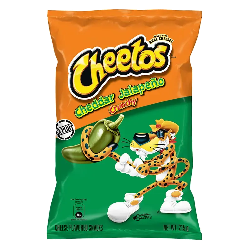 Cheetos Crunchy Cheese Flavoured Snacks – Cheddar Jalapeño packet