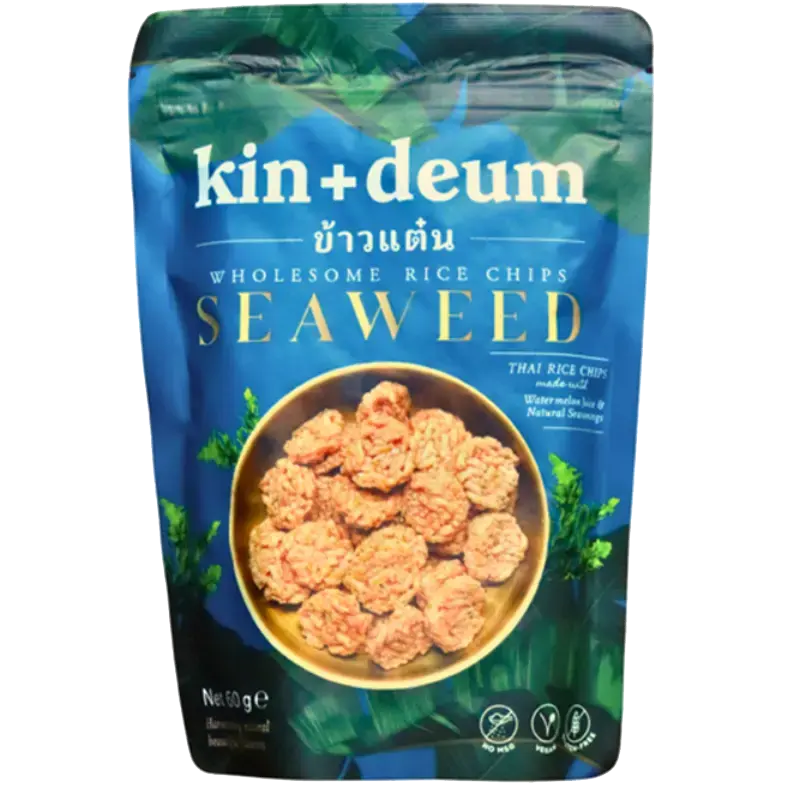kin + deum Wholesome Rice Chips – Seaweed packet