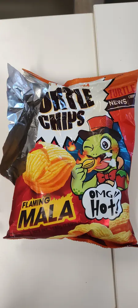 Orion Turtle Chips Flaming Mala packet