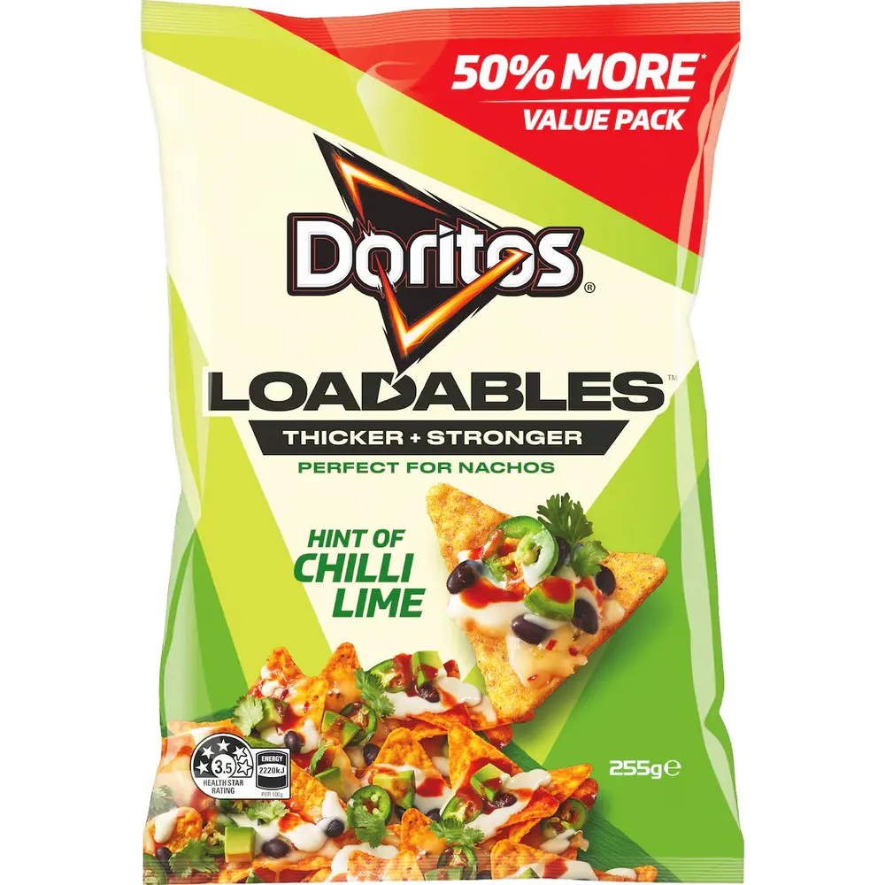 Doritos Loadables Hint of Chilli Lime packet