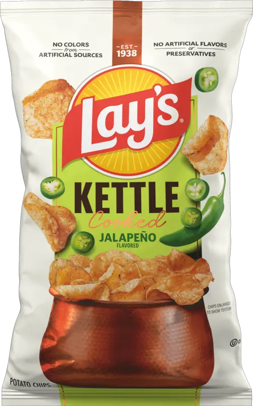 Lay's Kettle Cooked Jalapeno Flavored Potato Chips packet
