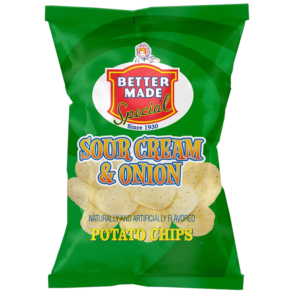 Better Made Sour Cream & Onion Potato Chips packet