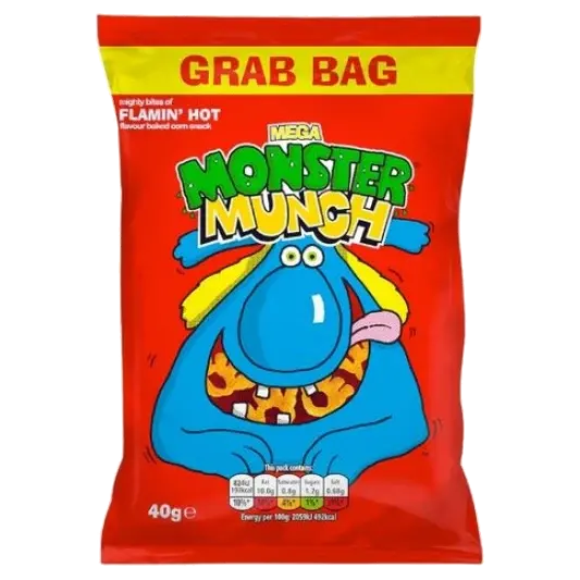 Walkers Mega Monster Munch – Flamin’ Hot packet