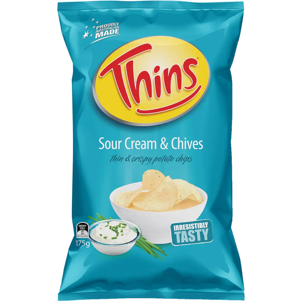 Thins Sour Cream & Chives packet