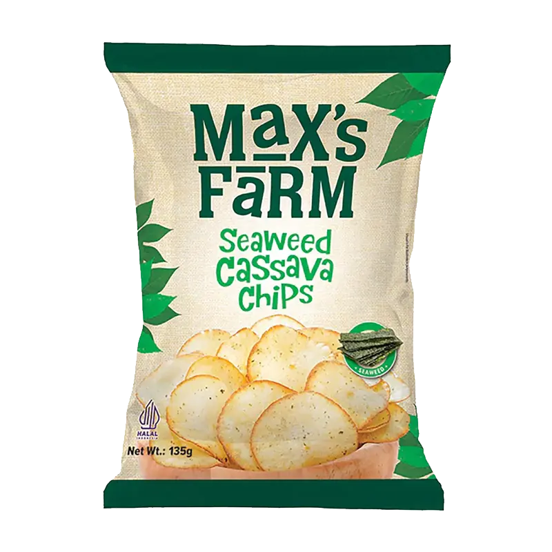 Max's Farm Cassava Chips – Seaweed packet