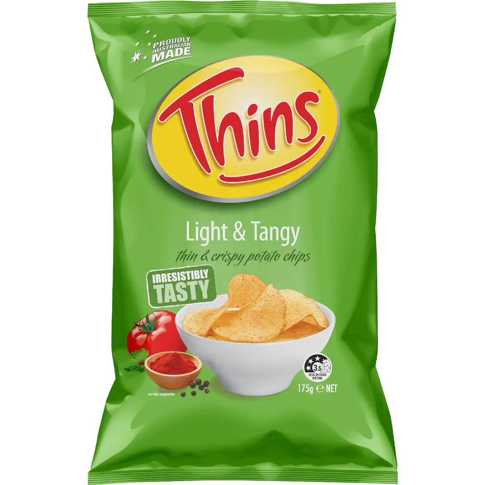Thins Light & Tangy packet