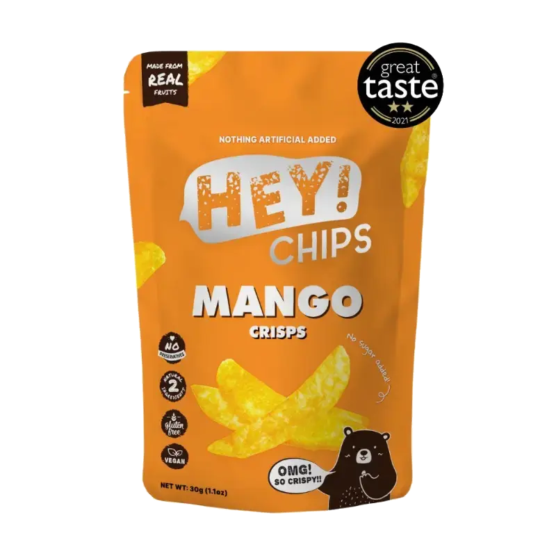 Hey! Chips Mango Crisps – Original packet