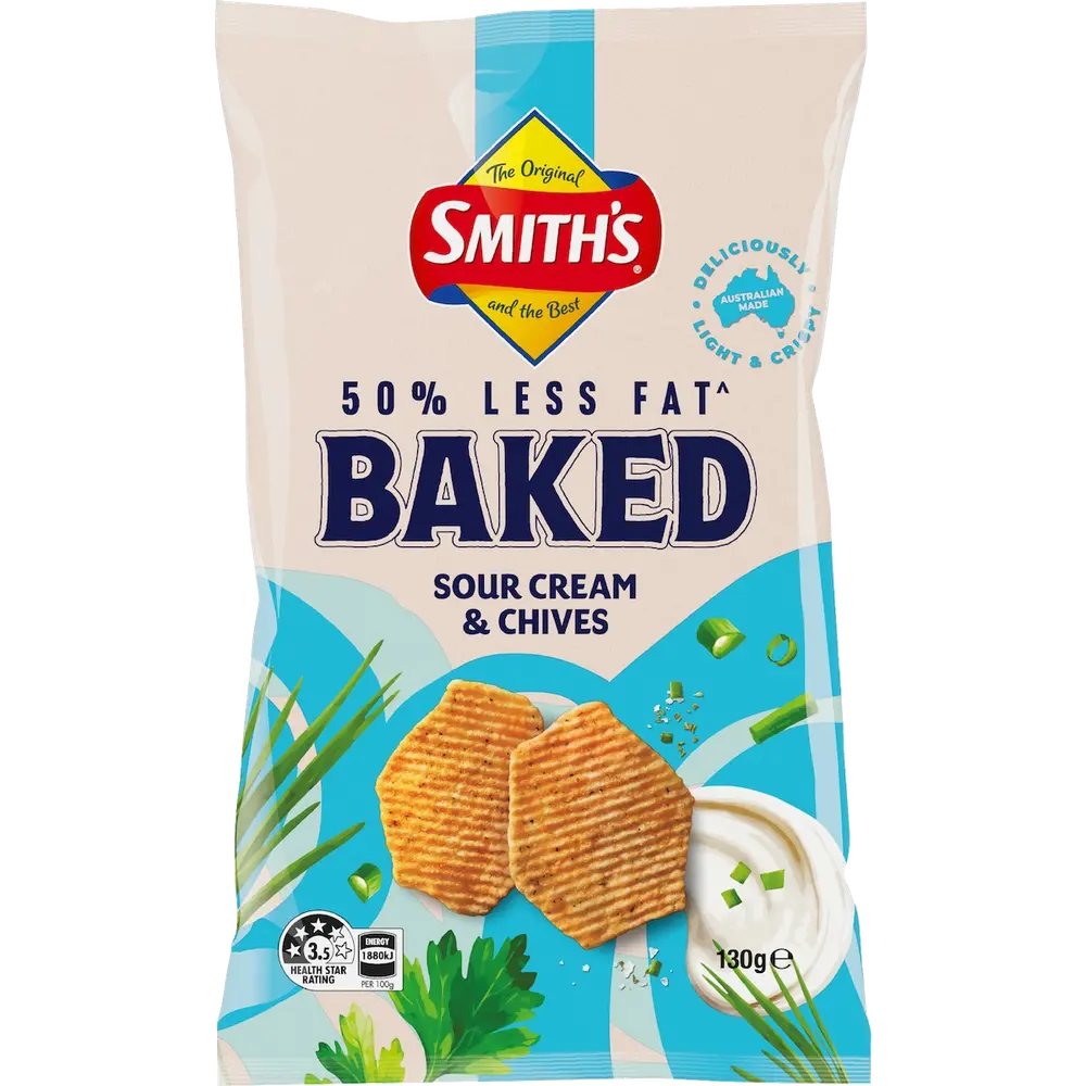 Smith's Baked Sour Cream & Chives packet