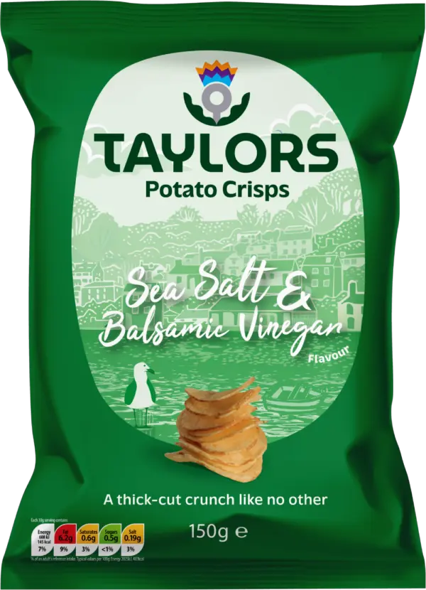 Taylors Potato Crisps – Sea Salt & Balsamic Vinegar packet