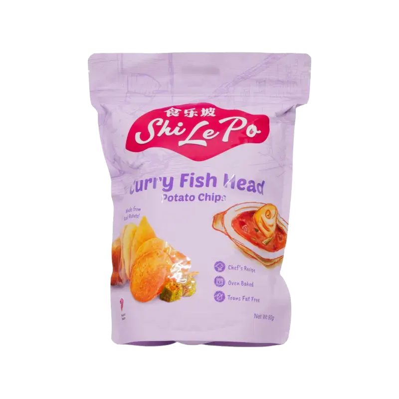 Shi Le Po Potato Chips – Curry Fish Head packet