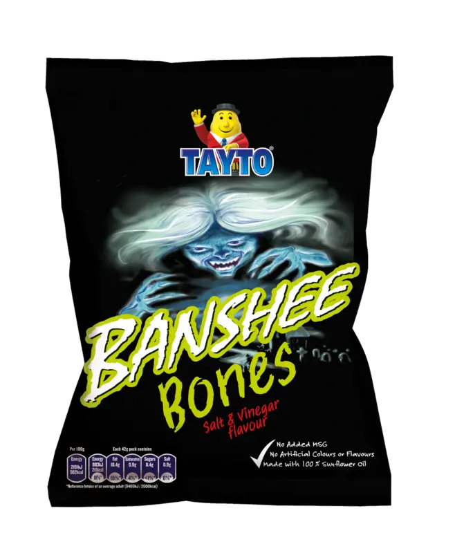 Tayto Banshee Bones Salt & Vinegar packet