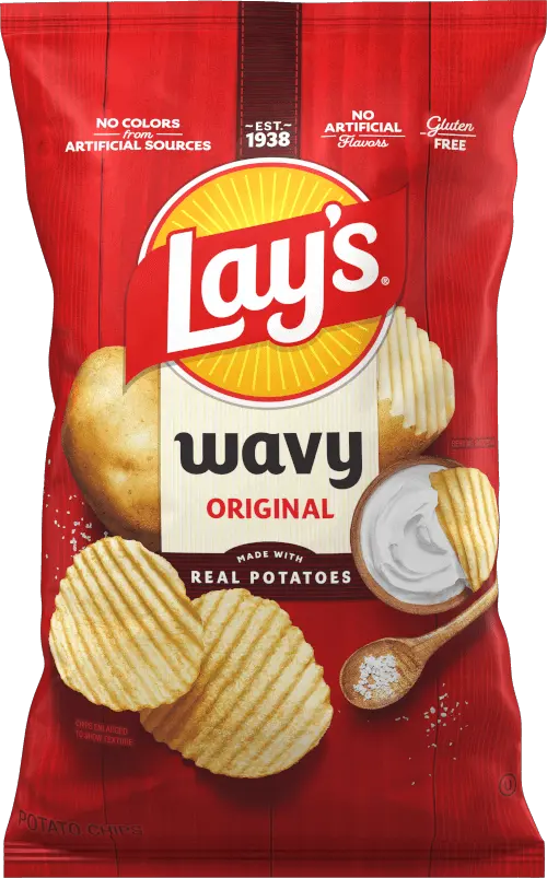 Lay's Wavy Original Potato Chips packet