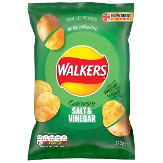 Walkers Potato Crisps – Seriously Salt & Vinegar packet