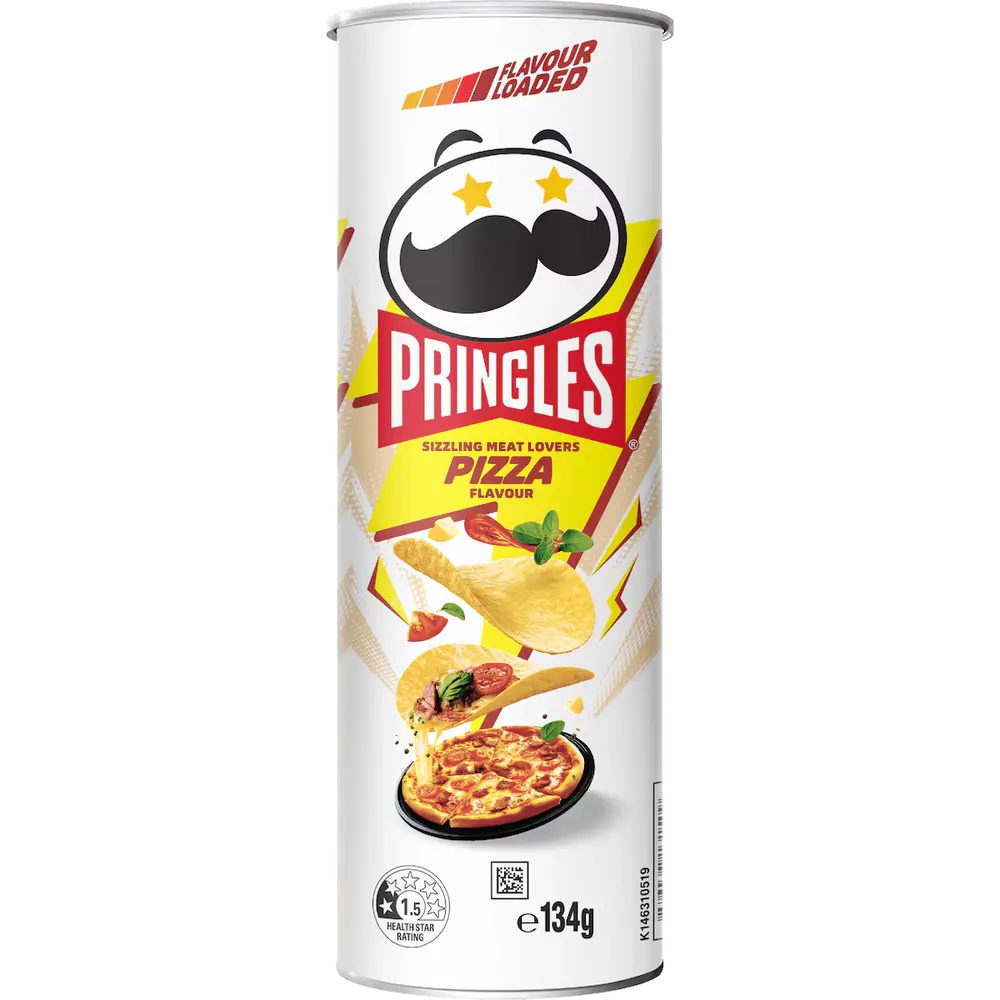 Pringles Sizzling Meat Lovers Pizza Flavour packet