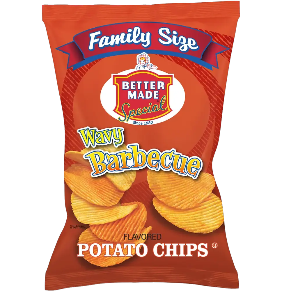 Better Made Wavy BBQ Potato Chips packet