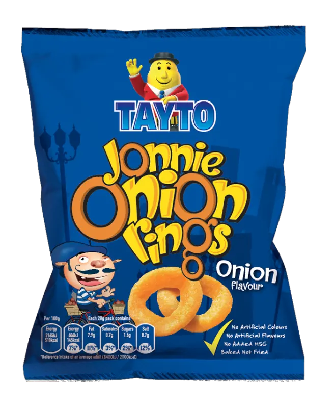 Tayto Jonnie Onion Rings – Spring Onion packet