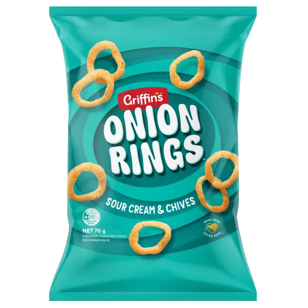 Griffin's Onion Rings – Sour Cream & Chives packet