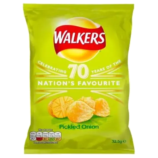 Walkers Potato Crisps – Pickled Onion packet
