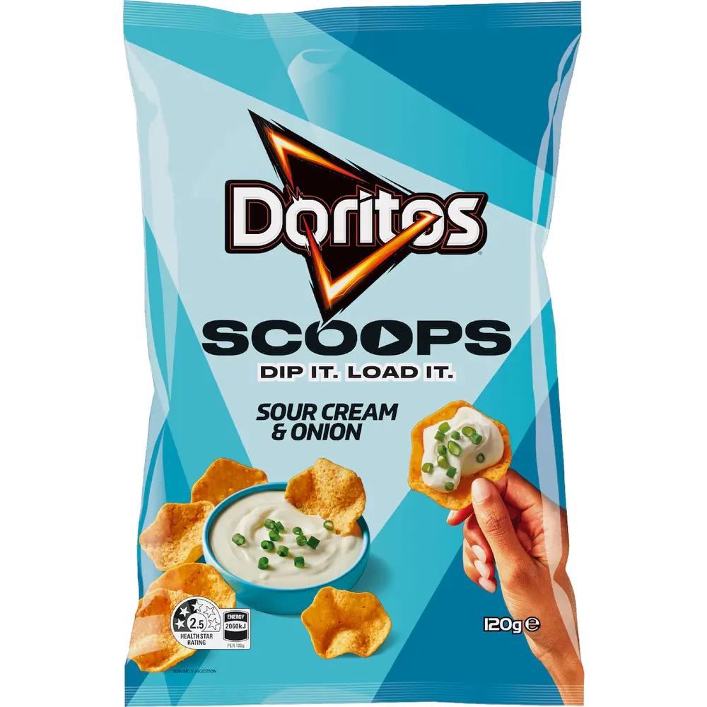 Doritos Scoops Sour Cream & Onion packet