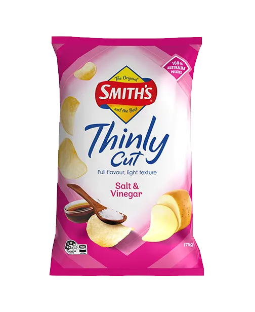 Smith's Thinly Cut Salt & Vinegar packet