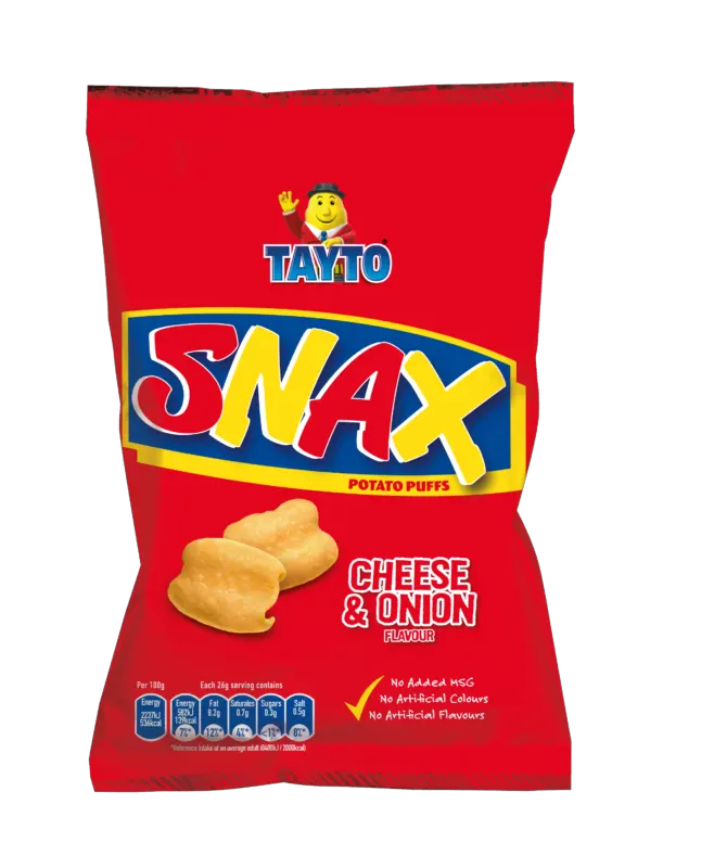 Tayto Snax Cheese & Onion packet